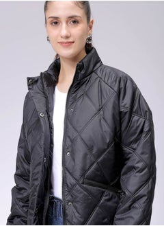 Freehand Women Relaxed Fit Solid Quilted Jacket  - Image 1