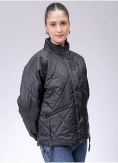 Freehand Women Relaxed Fit Solid Quilted Jacket  - Image 3