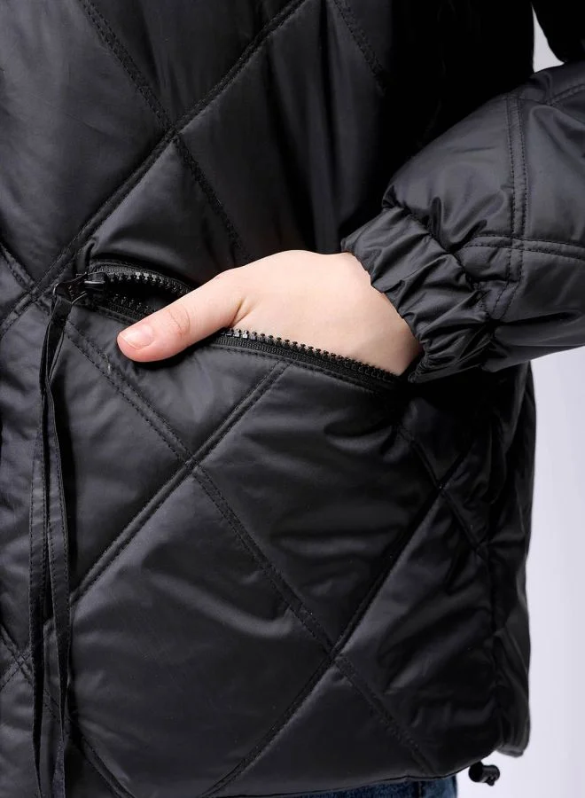 Freehand Women Relaxed Fit Solid Quilted Jacket