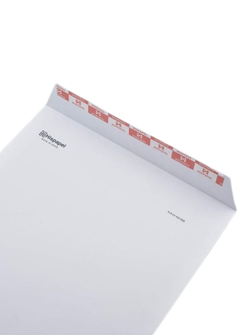 Hispapel أظرف A4 ذاتية الإغلاق باللون البني 12 × 25.4 سم (عبوة من 50) (أبيض) - Image 1