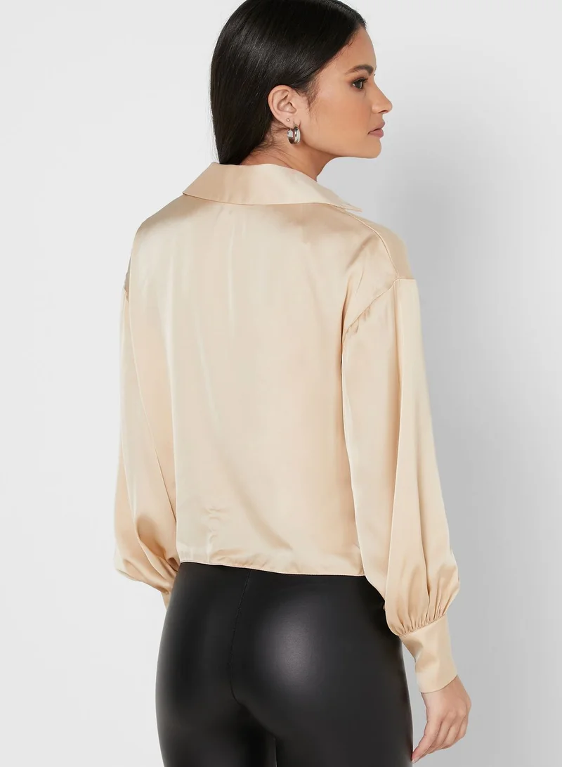 RIVER ISLAND Tie Front Shirt