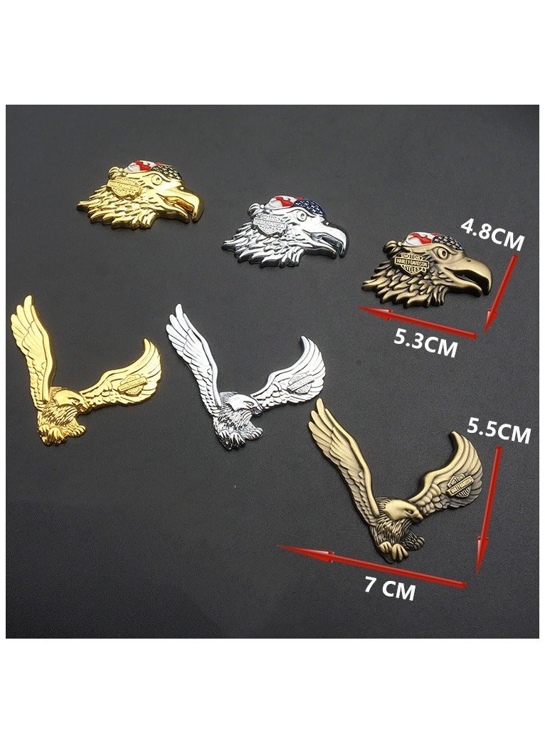 EBMINI Metal Sticker 3D Eagle Sticker Car Logo 