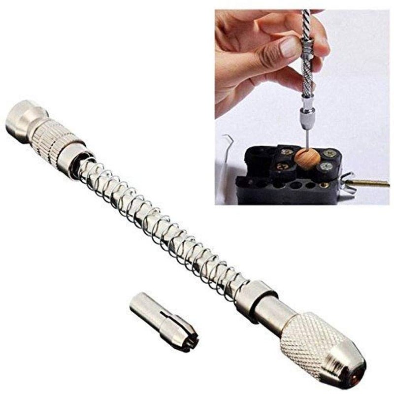 Diy Crafts CT-DIY-HI-47192 Pin Vise Wood Spiral Hand Push Drill Chuck Micro Twist Bit, # 2, Drill (Multicolor) - Image 3