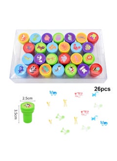 Generic 26 Pieces Animals Stamps,  Self-Ink Stampers Toys, Farm Animal Series Stamps for Children Crafts Party Favor, School Prizes, Birthday Gift, Learn Props  - Image 2