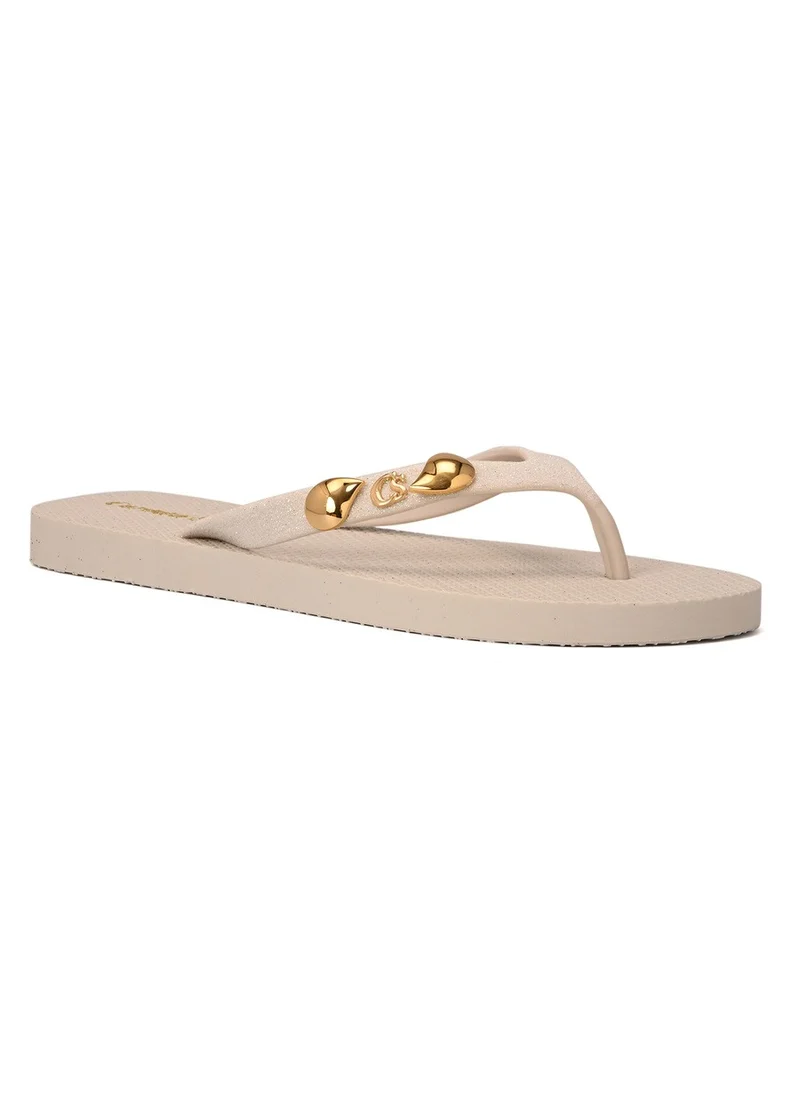 Carmen Steffens Flip-Flops Brilho CS Off-White