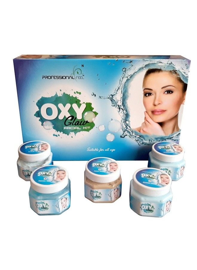 professional feel Oxy Glow Facial Kit For Women & Men All Type Skin Solution (Set Of 5) 500 Gm  - Image 3