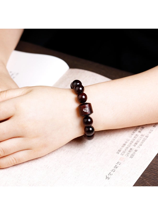 سيلفر سوار زودياك من خشب الصندل مرصع بالفضة للرجال والنساء، سوار زوجي هدية للصديق【صندوق هدايا】 - Image 5