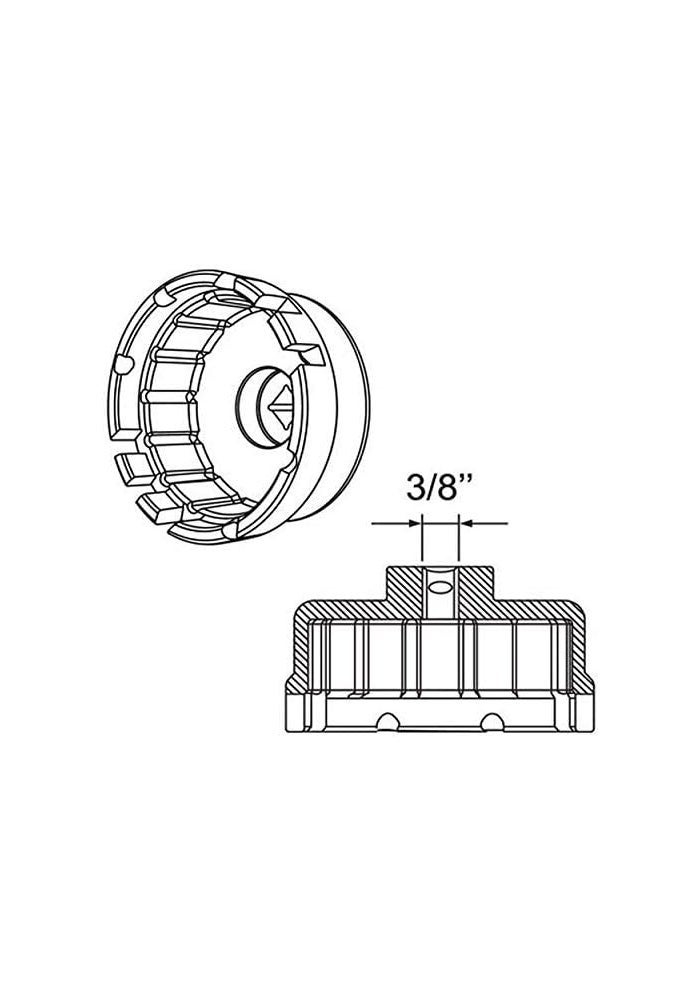 Ibetter Heavy Duty Steel Oil Filter Wrench for Toyota, Lexus, Scion 1.8L Engines - Image 3