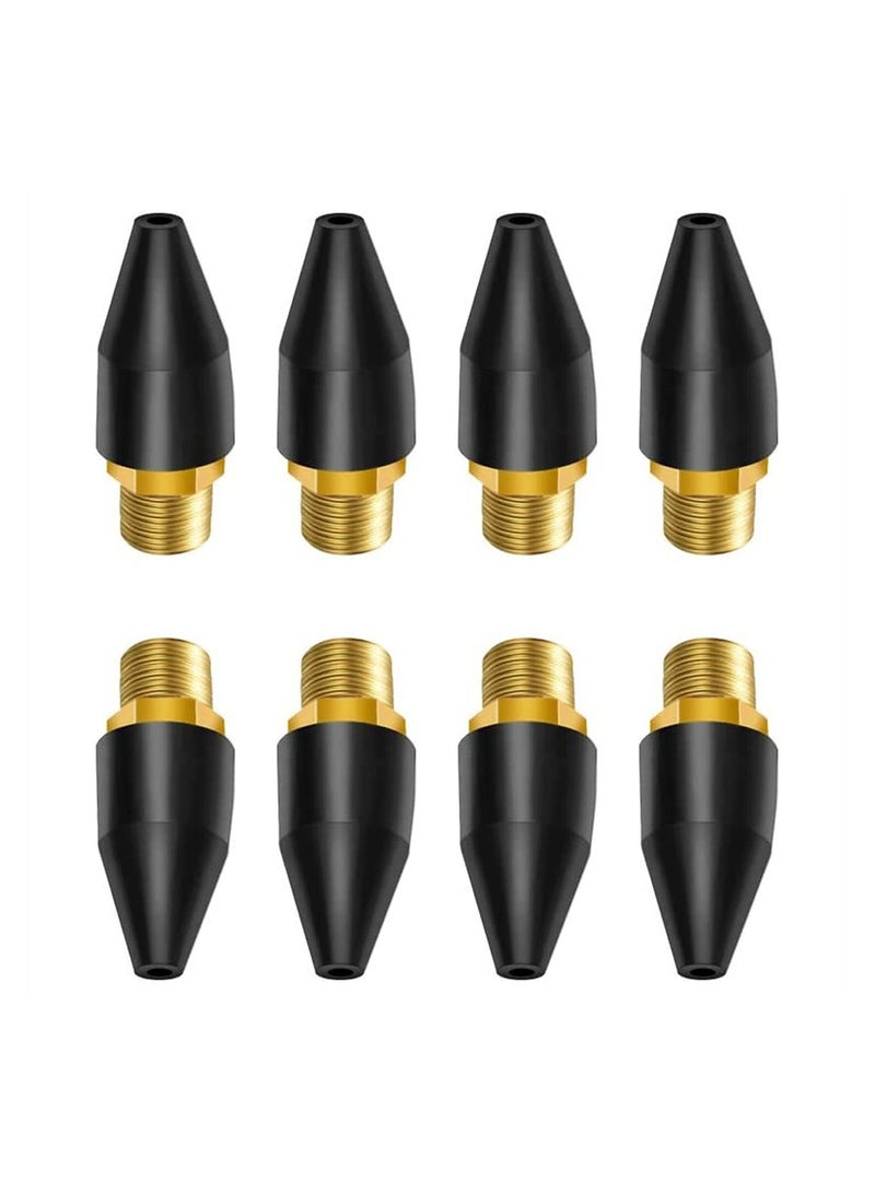 Excefore Rubber Air Tool For Air Nozzle Tip, 8 Pcs Blow Gun Rubber Tip For Air Tool, Parts Air Nozzle For Air Blow Guns Tool For Air Tool Parts & Accessories Air Blow Guns Tool, Black - Image 1