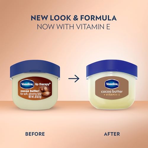 Vaseline Lip Therapy Cocoa Butter 8-Pack – Mini Lip Balms for Soft, Glowing Lips, 0.25 Oz Ea - Image 3