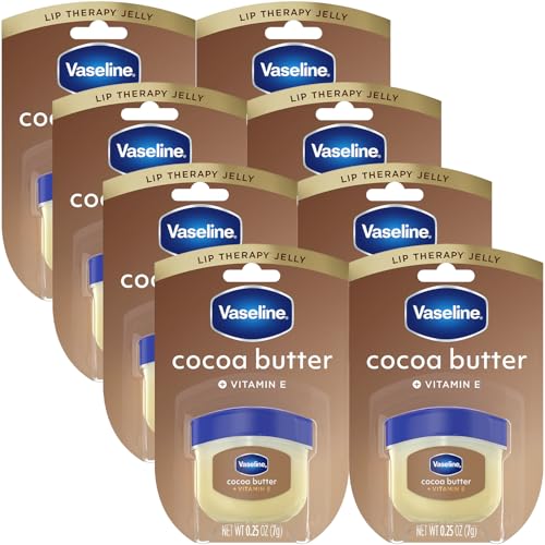 Vaseline Lip Therapy Cocoa Butter 8-Pack – Mini Lip Balms for Soft, Glowing Lips, 0.25 Oz Ea - Image 1