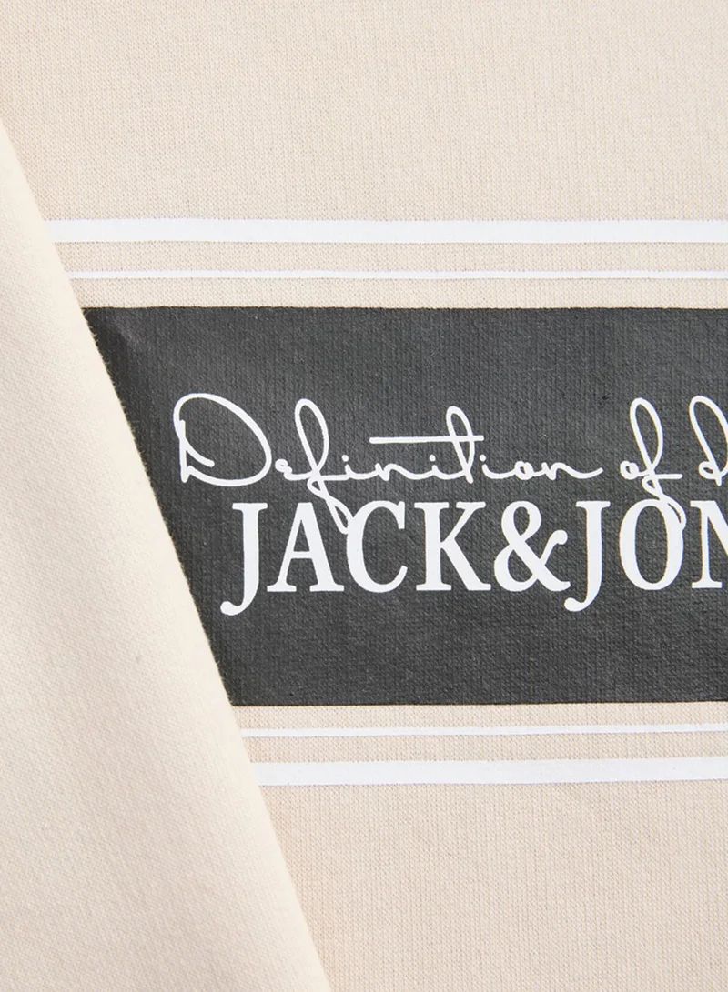 JACK & JONES  Solid Crew Neck Regular Fit Sweatshirt for Men | Best Price UAE