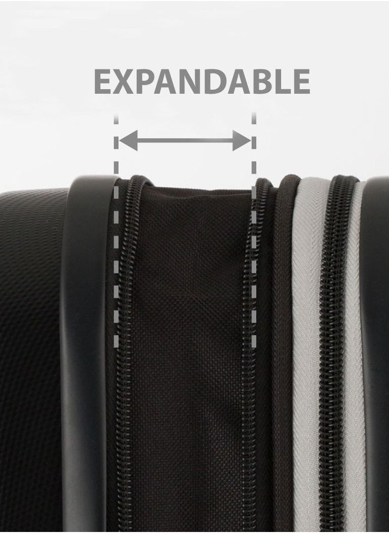 Track Unbreakable Hard Side Suitcase Luggage Sets Lightweight Travel Bag Trolley 3 Pieces Set  - Image 4