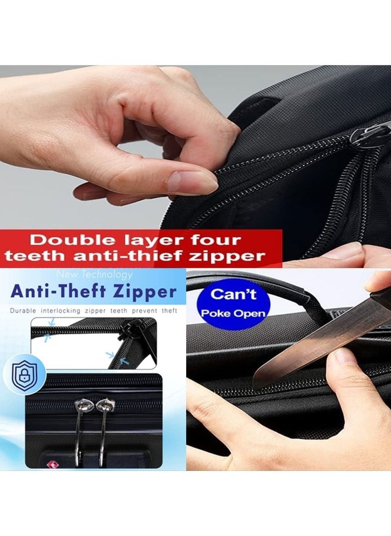 Track Unbreakable Hard Side Suitcase Luggage Sets Lightweight Travel Bag Trolley 3 Pieces Set  - Image 5