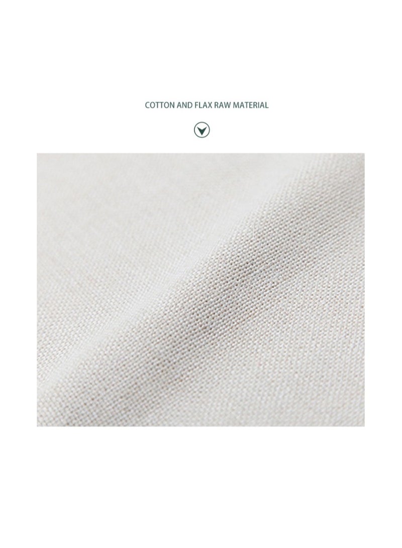 XiuWoo مفرش طاولة عيد مبارك قماش قطن جوت مزدوج الجوانب زينة عيد القمر والفوانيس مفرش طاولة لعيد رمضان عيد مبارك (42*32 سم) - Image 2