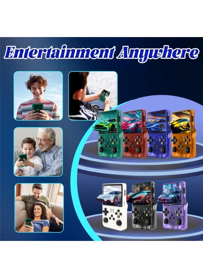 ELTRAZONE R36S Classic Handheld Game Console with 3.5" IPS Screen, 15,000+ Retro Games, Linux System Portable Gaming Player, Long Battery Backup, Ergonomic Grip, Lightweight Travel Entertainment Device (Green) - Image 5