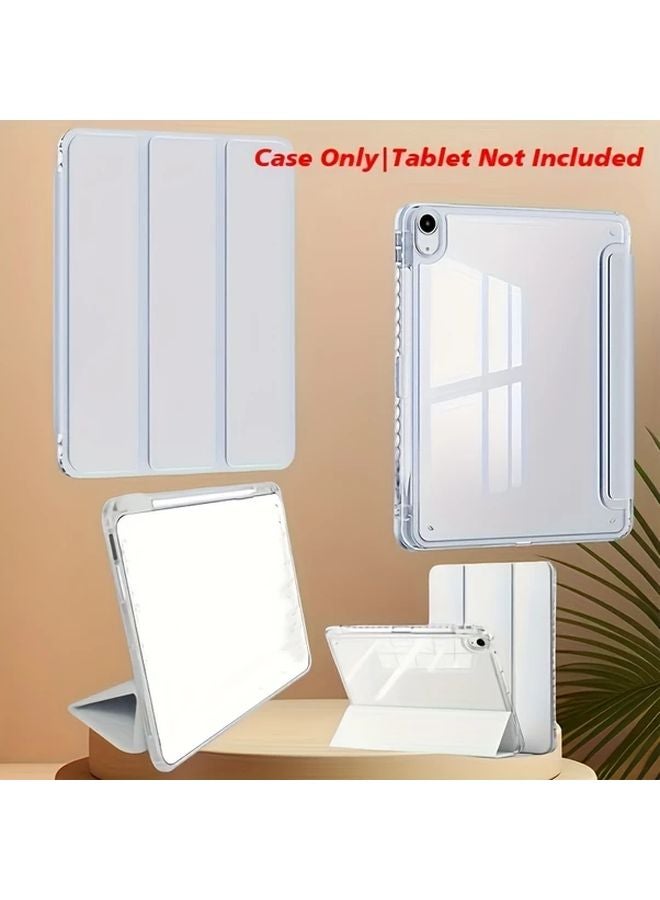 حالة iPad الجيل العاشر 10.9 بوصة، قشرة صلبة سوداء شفافة مضادة للانحناء، غطاء واقي - Image 1