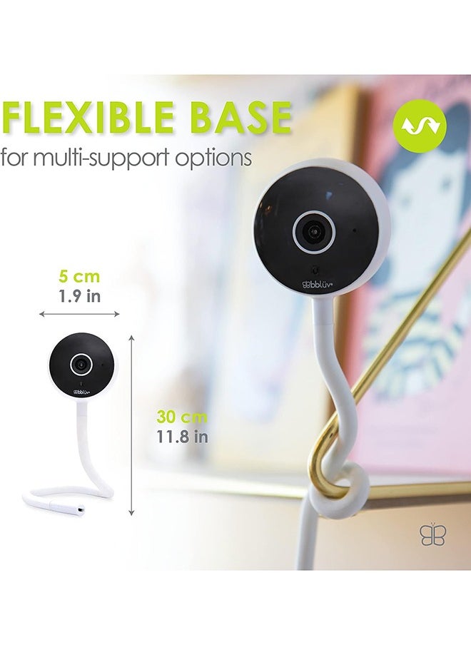 bbluv - Viyu Smart WiFi Baby Monitor Camera, Four Different Sensors, Two-Way Communication, Night Vision, Flexible Base - Image 1