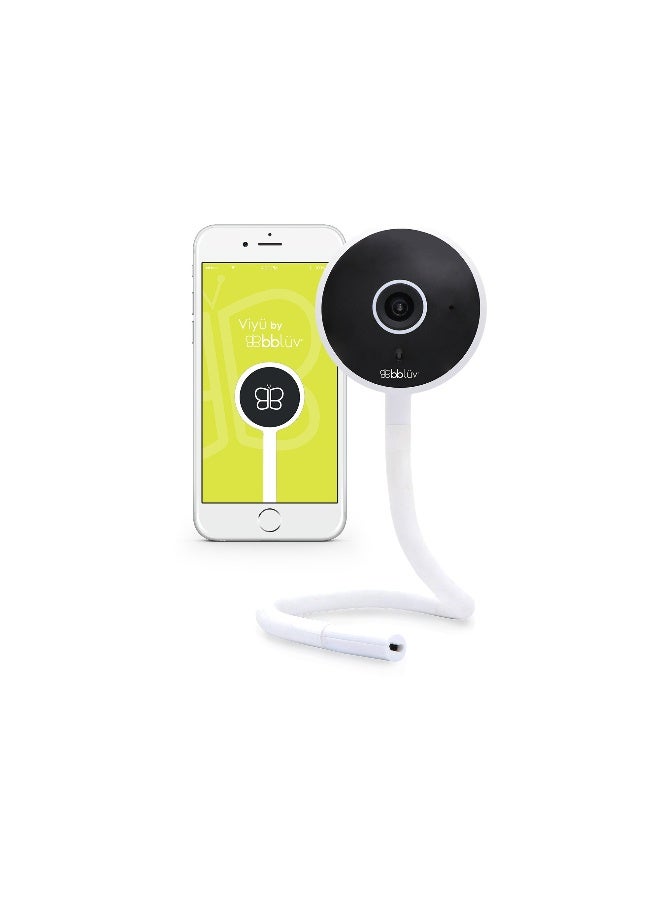 bbluv Viyu Smart WiFi Baby Monitor Camera, Four Different Sensors, Two-Way Communication, Night Vision, Flexible Base - Image 1