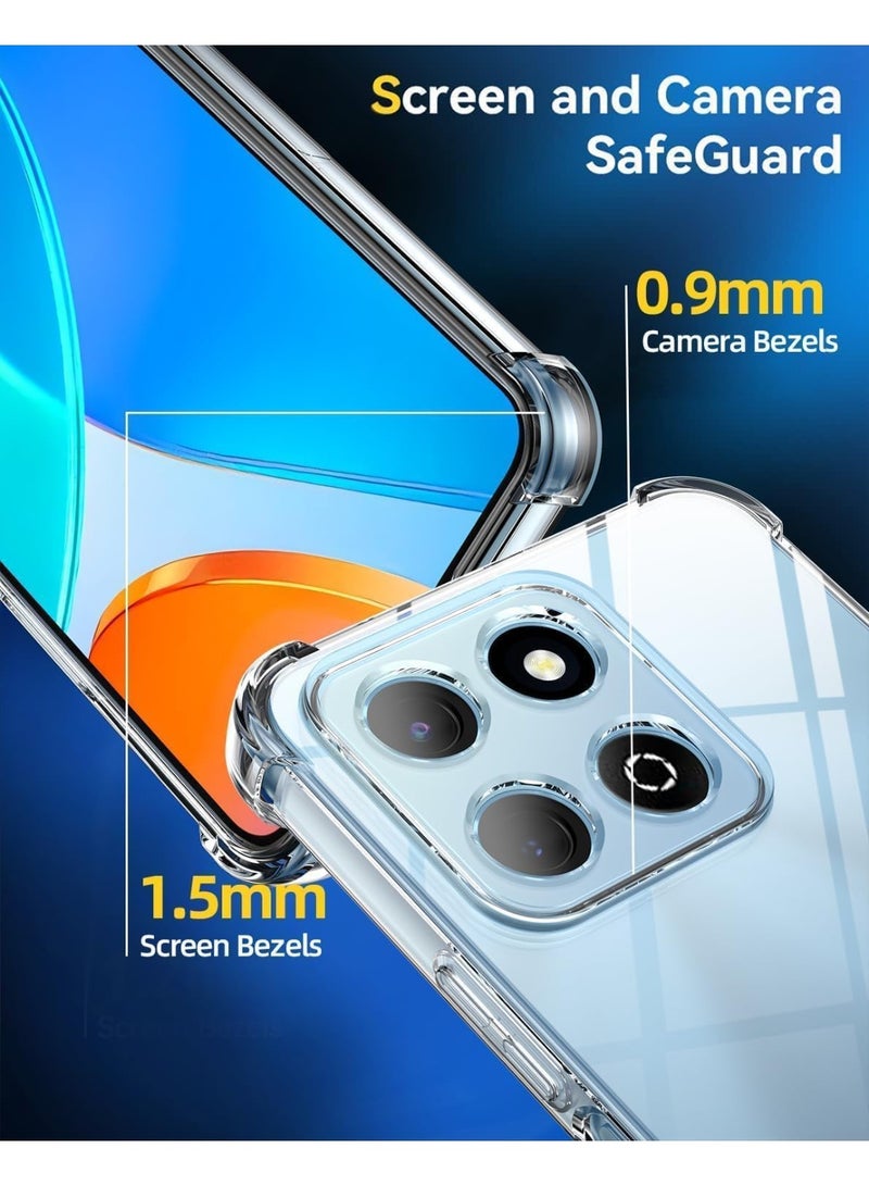 غطاء حماية لهاتف Honor X6b مع وسادة هوائية من السيليكون الناعم المقاوم للصدمات، غطاء حماية مضاد للخدش لهاتف Honor X6b - Image 4