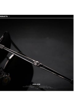 POLICE K9 High Quality Men's Sun Polarized Glasses Metal High-end Sunglasses Black Frame with Grey Lenses  - Image 2