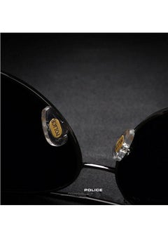 POLICE K9 High Quality Men's Sun Polarized Glasses Metal High-end Sunglasses Black Frame with Grey Lenses  - Image 3