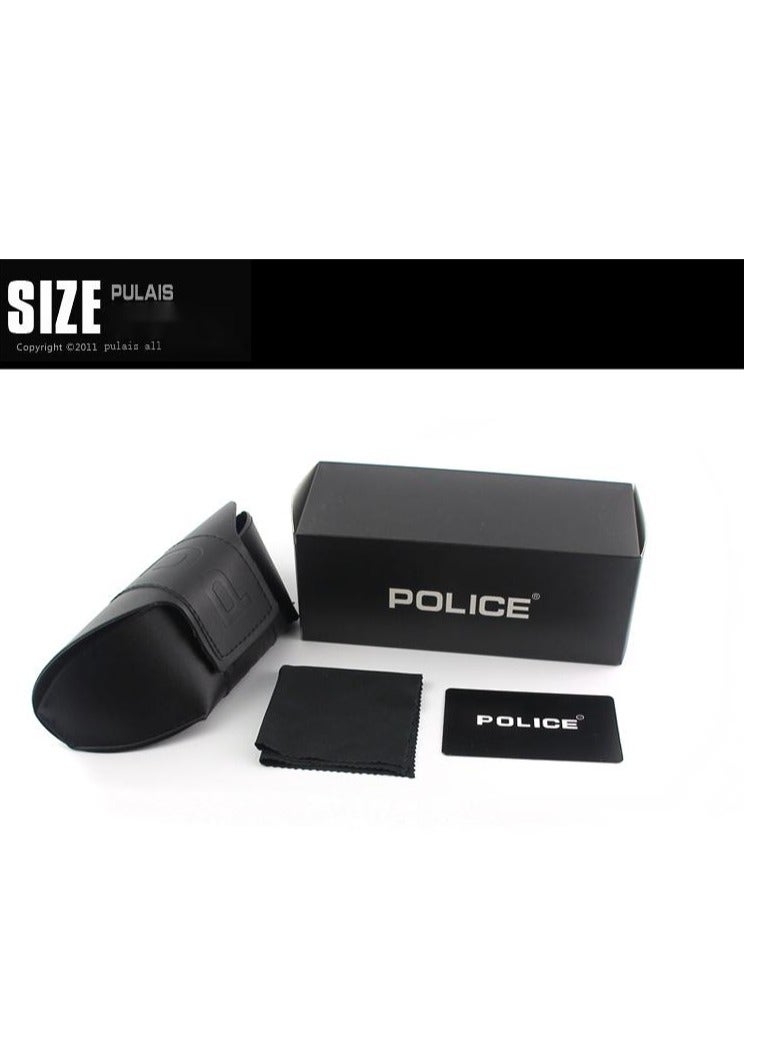 POLICE High Quality Men's Sun Polarized Glasses Cycling Sunglasses Black Frame with Grey Lenses - Image 4