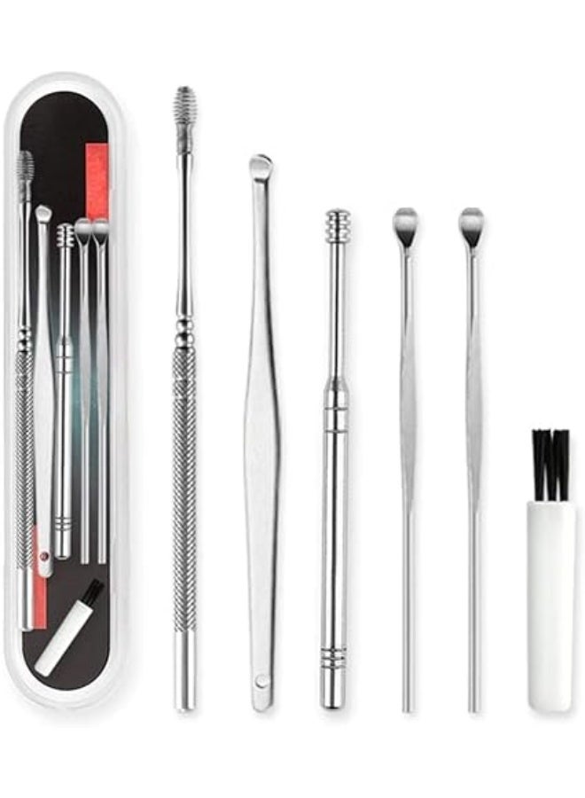 My souq 6-Piece Stainless Steel Ear Pick Set - Professional Earwax Removal Tool Kit with Portable Storage Case. - Image 2