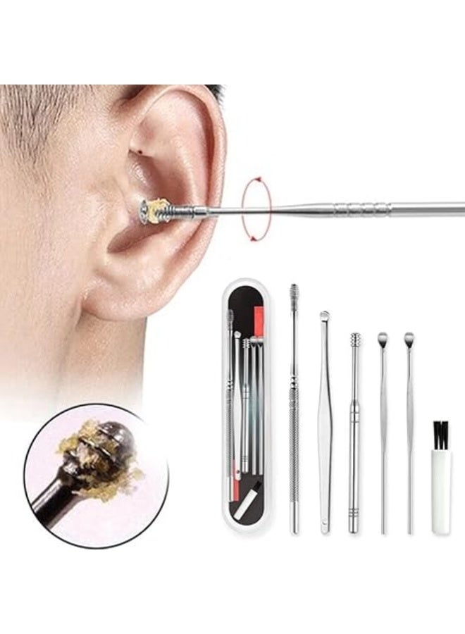 My souq 6-Piece Stainless Steel Ear Pick Set - Professional Earwax Removal Tool Kit with Portable Storage Case. - Image 3
