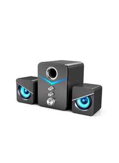 SADA Multimedia Speaker System with Subwoofer and Ambient Light , Full Range Audio, Strong Bass, 3.5mm Inputs, for PC/PS4/Xbox/TV/Smartphone/Tablet/Music Player  - Image 1