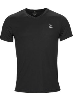 Kinetix SN222 V Neck Black Men's Short Sleeve T-Shirt 