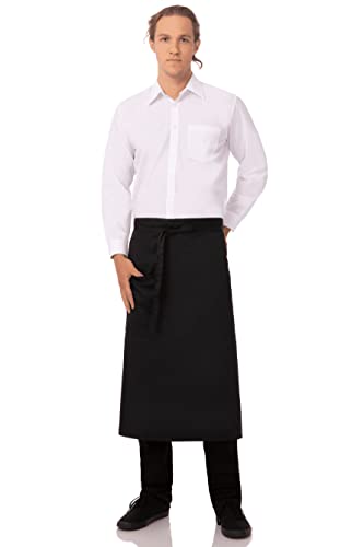 Chef Works Unisex Bistro Chef Apron Black One Size - Image 3