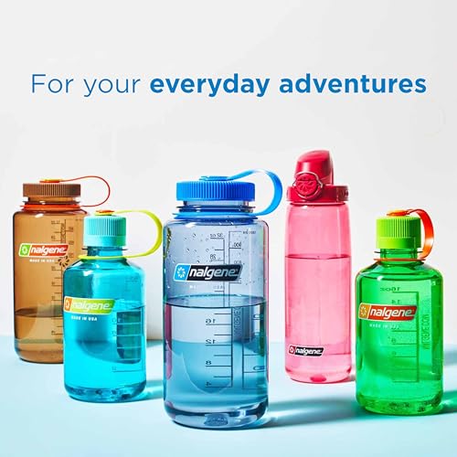 Nalgene Leak Proof Tritan BPA-Free Water Bottle - 32 oz Wide Mouth - Made in the USA for Outdoor Use & Daily Hydration (Green) - Image 3