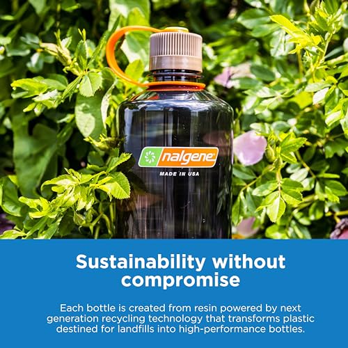 Nalgene Leak Proof Tritan BPA-Free Water Bottle - 32 oz Wide Mouth - Made in the USA for Outdoor Use & Daily Hydration (Green) - Image 4
