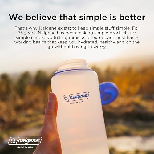 Nalgene Leak Proof Tritan BPA-Free Water Bottle - 32 oz Wide Mouth - Made in the USA for Outdoor Use & Daily Hydration (Green) - Image 5