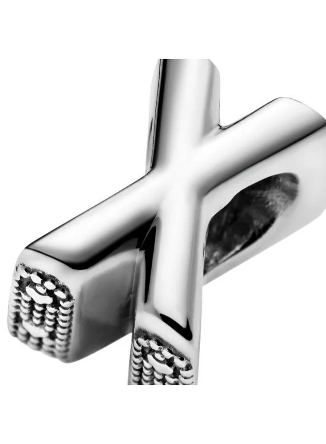 PANDORA Letter X Alphabet Charm