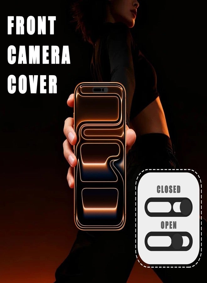 EYSOFT Front Camera Cover Compatible for iPhone 17/17 Air / 17 Pro/17 Pro Max,Webcam Cover Protect Privacy and Security,Not Affect Face ID, 2 Pack-Black - Image 5