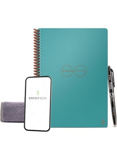 Rocketbook Smart Reusable Notebook | Eco-Friendly Dot-Grid | Includes Pilot Frixion Pen & Microfiber Cloth | Executive Size  - Image 1
