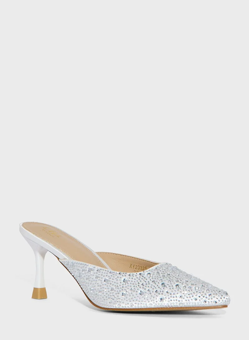 Ella Limited Edition Diamante Heel Pump