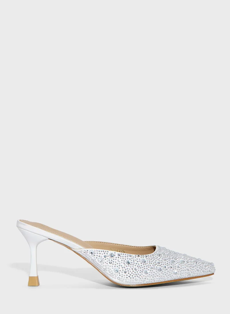 Ella Limited Edition Diamante Heel Pump