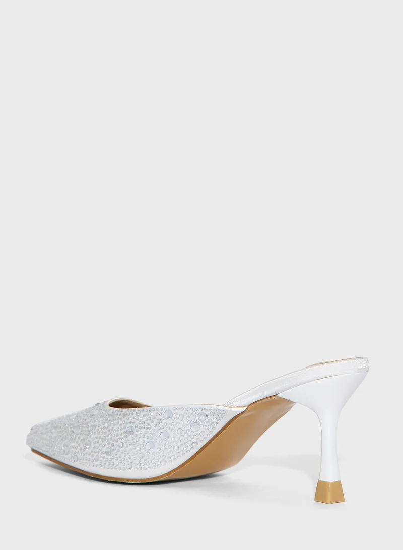 Ella Limited Edition Diamante Heel Pump