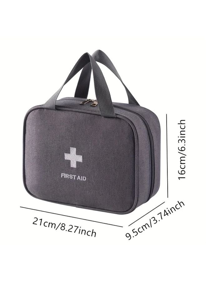 حقيبة إسعافات أولية باللون الأزرق البحري سعة كبيرة منظم محميل للوقاية من الأوبئة للسفر - Image 4