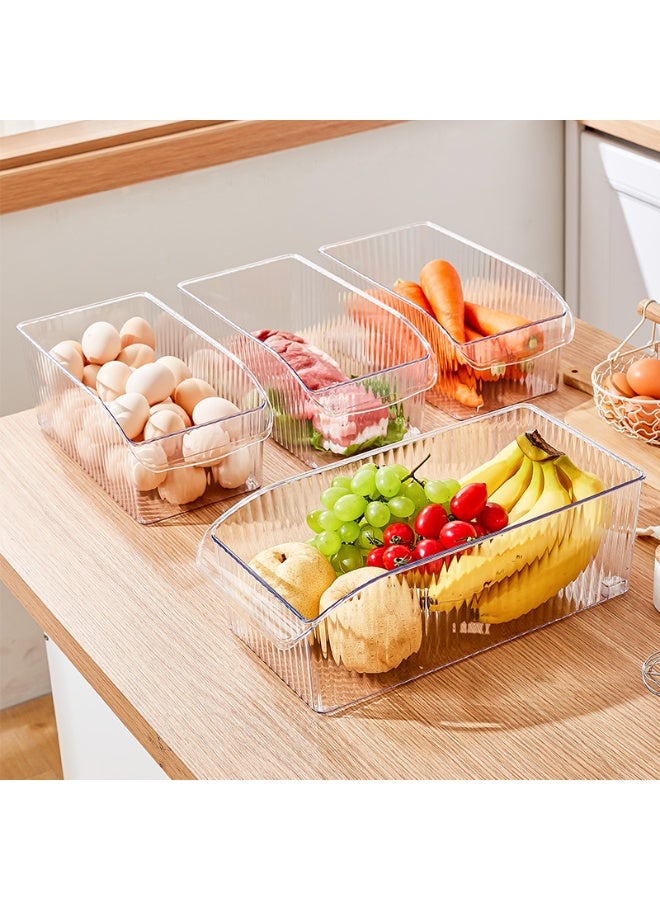 Noon East 6 Pack-Pet Multi-Use Fridge Organizer Bins With Wheel, Storage Containers Kitchen For Pantry And Home Organization - Image 4