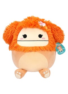 Squishmallows بلاشت متوسط 12 بوصة شاستا برتقالي فاتح البيغ فوت مع دبوس زهرة مرخص رسميًا لعبة كيللي توي المحشوة لونها ملون هدية ناعمة للأطفال البنات والأولاد قابلة للغسل لعبة لينة متعددة الألوان لجميع الأعمار  - Image 1