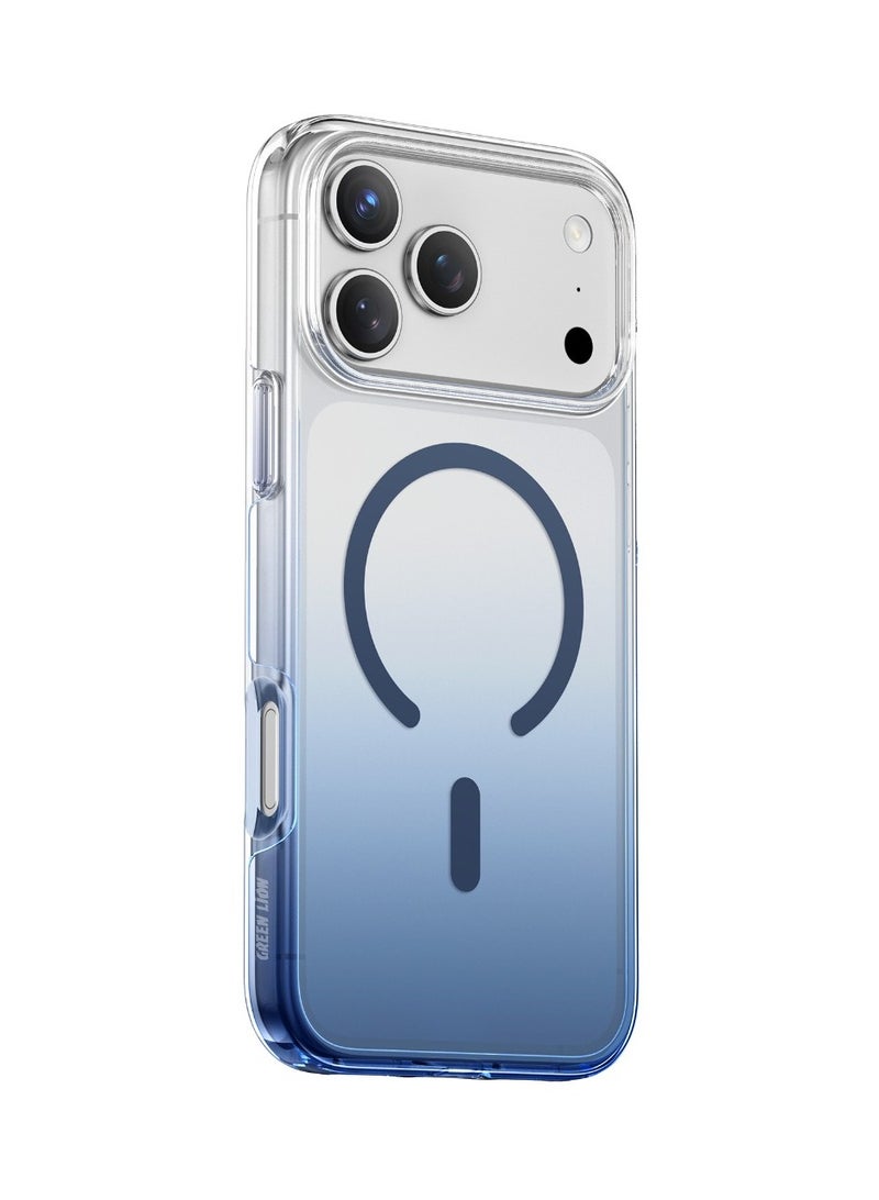 GREEN LION Gradient Magsafe Case iPhone 17 Pro Max with Powerful Magnetic Lock / MagSafe Compatible / Antioxidant Layer / Scratch Resistant - Blue