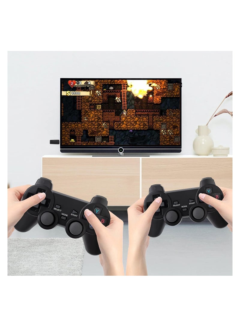 Compatible for M8 Retro Game Console, Built-in 10000+ Games, Wireless 4K HDMI Plug and Play Video Game Stick, 2 Wireless Gamepads - 64G  - Image 2