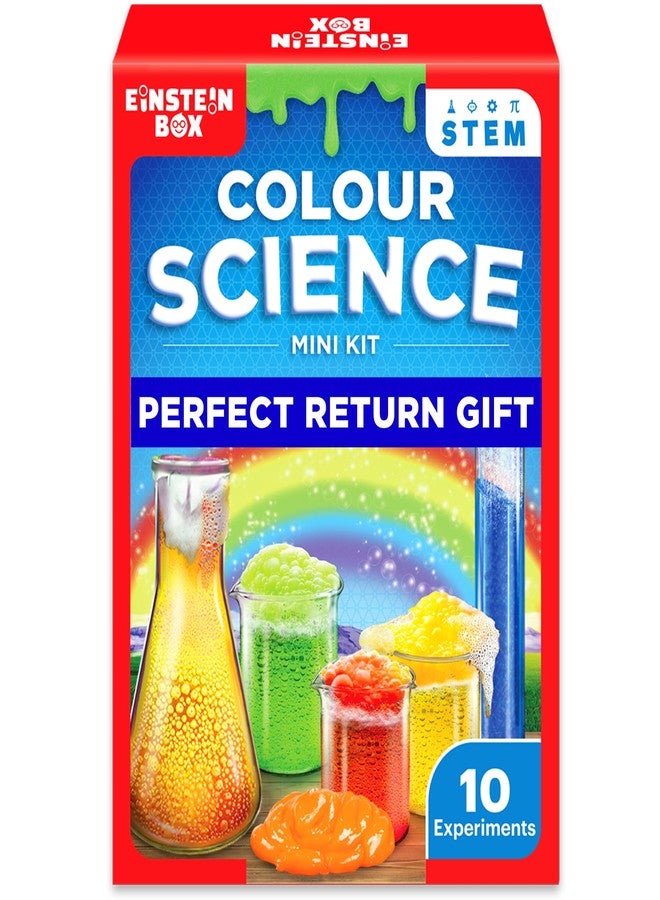 Einstein Box Science Return Gifts for Kids | DIY Colour Science Kit with 10 Fun Experiments - Image 1