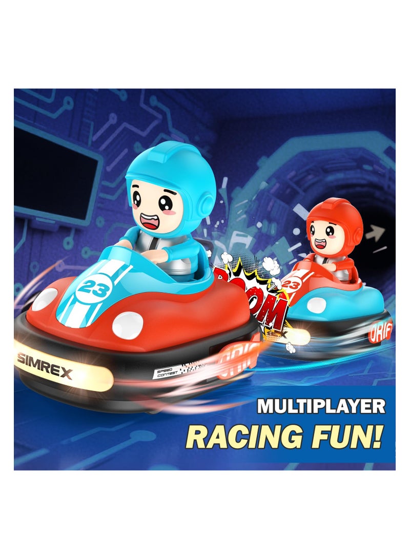 2 Player Remote Control Bumper Car for Kids with Sound Light Music Parent Child Interactive Battle Shooter Electric Toy Car - Image 4
