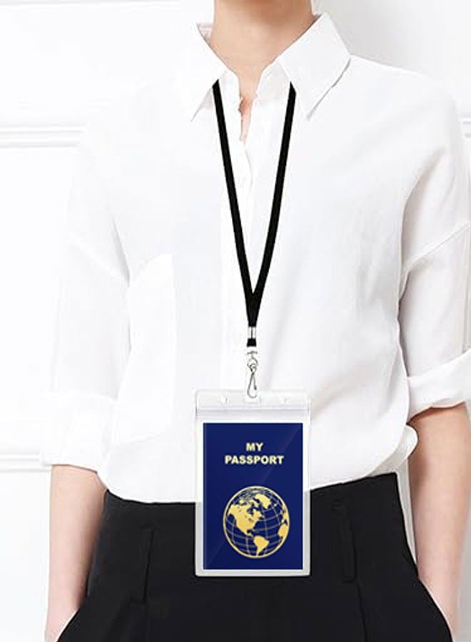 وهاواي 10 PcsBadge Lanyards , Lanyards with Swivel Hook Clips for Name Tag or ID Badges, Neck Lanyard Strap for Office Worker, Student, Teacher Black - Image 5