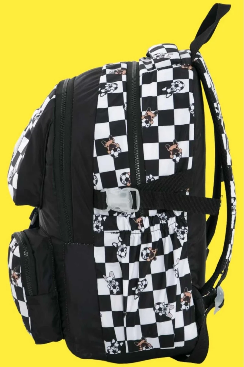 تيزجيلسين Unisex Waterproof Checkered Colorful Backpack School Bag